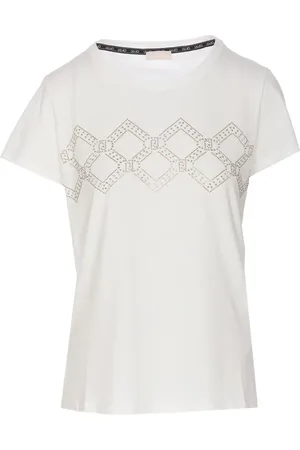 Liu Jo Playera con detalles de cristal