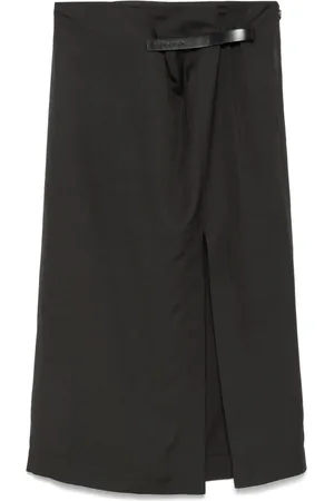 J.W.Anderson Falda midi con logo en la correa