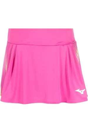 Mizuno Falda corta con diseño plisado y logo estampado