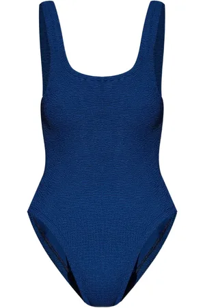 Hunza G Traje de baño con cuello cuadrado