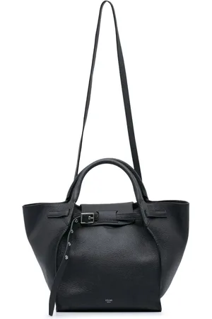 Céline Bolsa satchel pequeña de piel de becerro granulada 2017