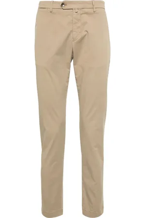 BRIGLIA Pantalones chinos tapered con tiro bajo