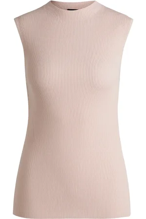 HUGO BOSS Top tejido de canalé