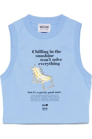Moschino Top corto estampado