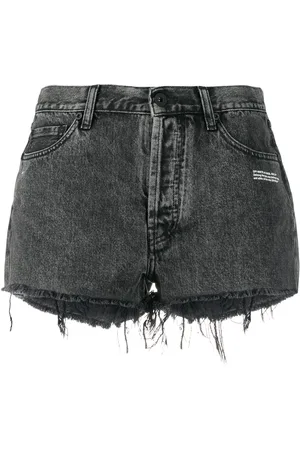 OFF-WHITE Shorts de mezclilla con logo
