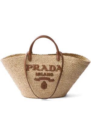 Prada Tote con aplique del logo