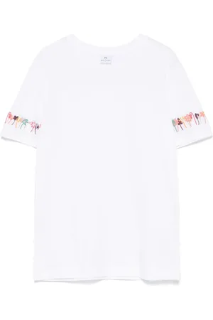 Paul Smith Playera con bordado floral