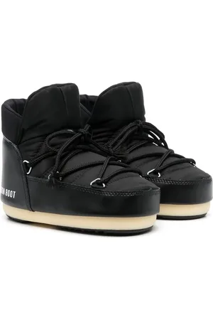 Moon Boot Botines con agujetas y logo estampado