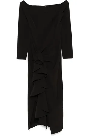 MOOS Vestido midi con hombros descubiertos