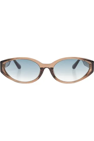 Linda Farrow Lentes de sol con armazón ovalada