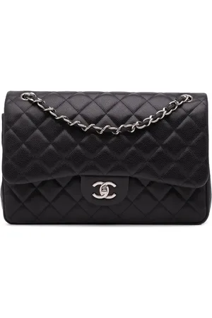 CHANEL Bolsa de hombro Jumbo Classic Caviar Double Flap 2013-2014