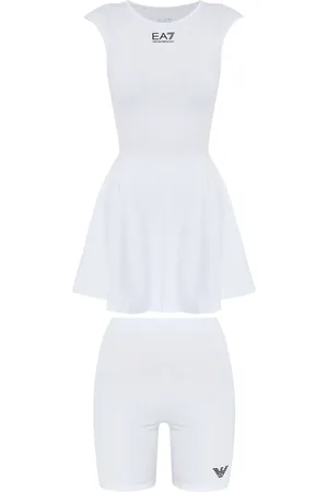 EA7 Vestido con logo estampado