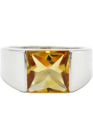 Cartier Anillo Tank en oro blanco de 18kt con citrino 2010