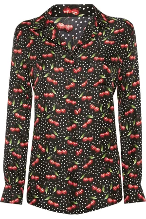 Philipp Plein Camisa de seda Cherries