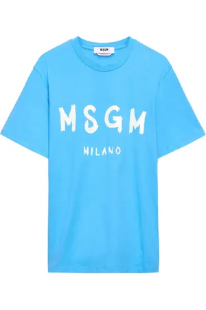 Msgm Playera con logo estampado