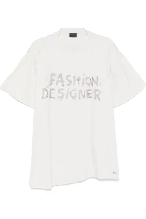 Balenciaga Playera con efecto envejecido