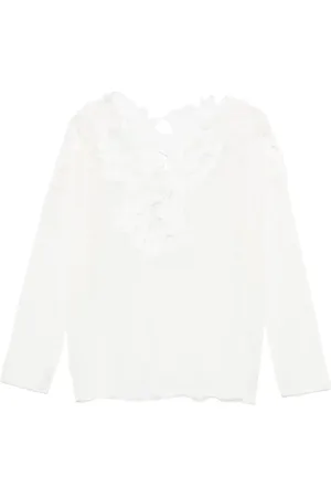 ERMANNO SCERVINO Suéter con encaje floral