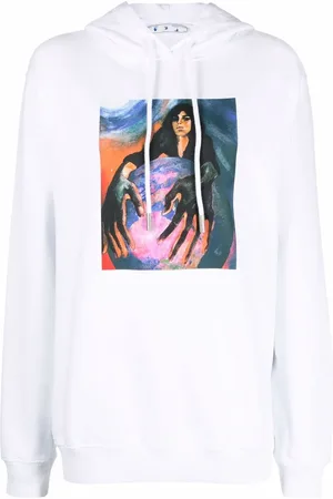 OFF-WHITE Hoodie con estampado gráfico