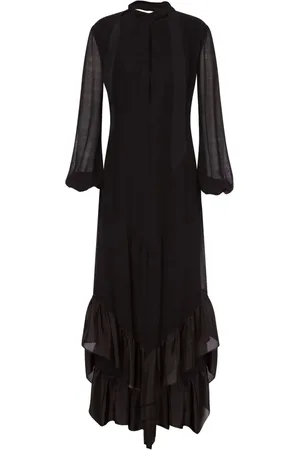 Serafini Vestido largo con volantes