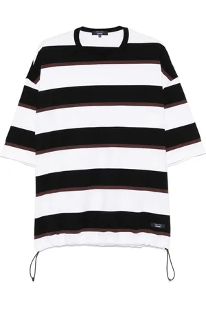 Comme des Garçons Playera con motivo de rayas
