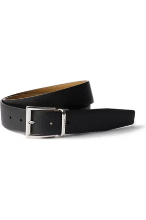 Prada Cinturón texturizado de piel
