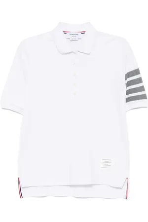 Thom Browne Playera tipo polo Classic Pique 4 Bar