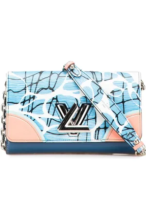 LOUIS VUITTON Bolsa crossbody Aqua de pel Epi con cadena 2015
