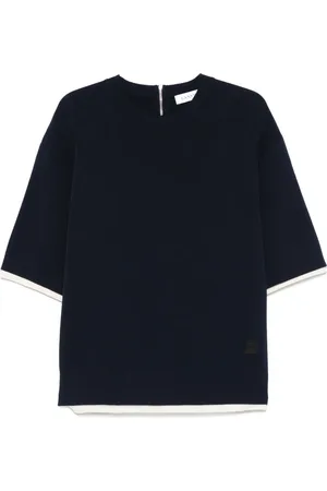 Lanvin Playera con ribete en contraste