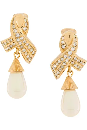 Dior Aretes de clip 1980