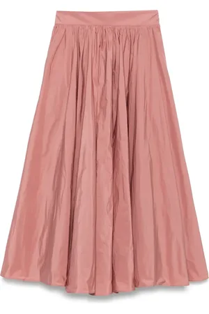 CENERE GB Falda midi con diseño acampanado