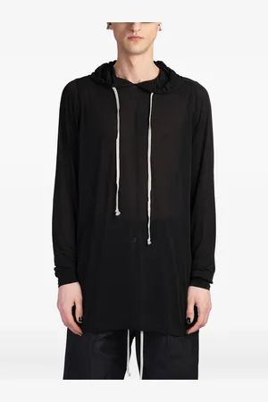 Rick Owens Sudadera semitranslúcida con capucha