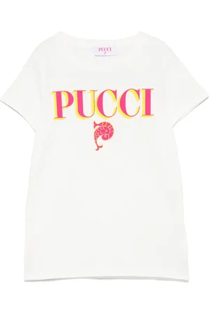 PUCCI Junior Playera con logo estampado