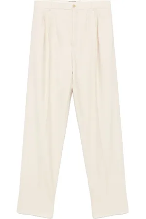 Saint Laurent Pantalones con dobladillo vuelto