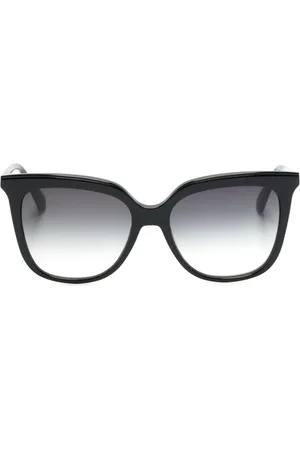 Longchamp Lentes de sol con armazón cat eye y logo grabado