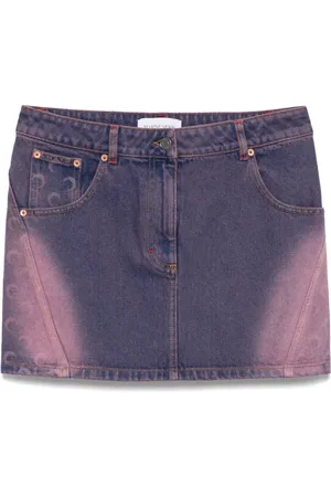Marine Serre Falda corta con estampado Moon