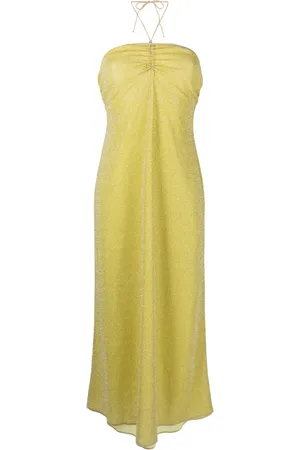 Oseree Vestido con hilos metalizados