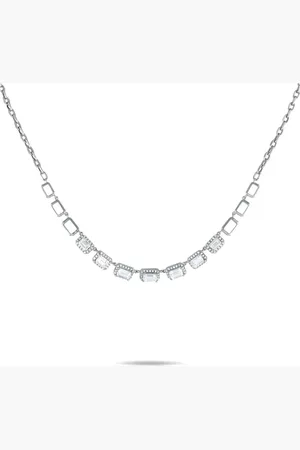LB Exclusive 18K white gold diamond necklace