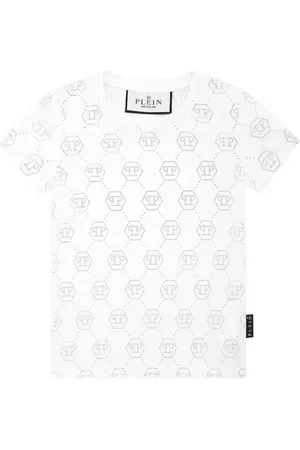 Philipp Plein Playera Pure Monogram Strass