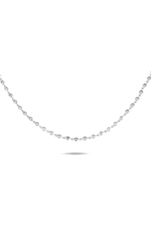 LB Exclusive 18K white gold diamond necklace