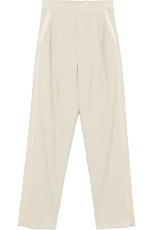 Saint Laurent Pantalones con dobladillo vuelto