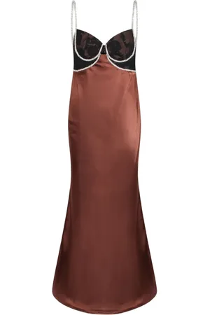 Self-Portrait Vestido satinado