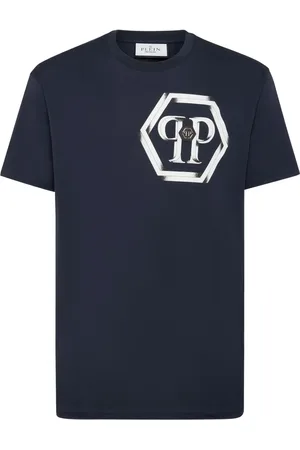 Philipp Plein Playera con logo Hexagon