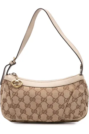 Gucci Bolso de hombro GG Canvas Lovely Heart Pochette 2000-2015