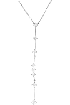 LB Exclusive 14K white gold diamond necklace