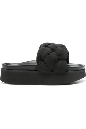 INUIKII Sandalias capitonadas con diseño trenzado