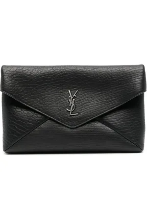 Saint Laurent Bolsa de mano con placa del logo