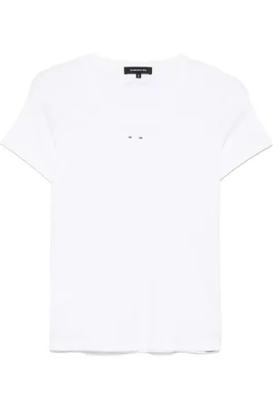 BARBARA BUI Playera con detalle de canalé
