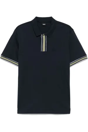 HUGO BOSS Playera tipo polo con contraste