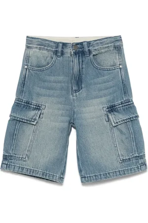 Stella McCartney Shorts de mezclilla con parche del logo