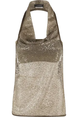 Pinko Top Thanks You con lentejuelas